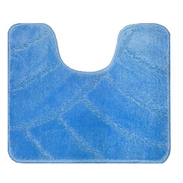 Коврик напольный для туалета U-type на латекс. основе  55х 90см толщина 11мм, голубой Banyolin 162