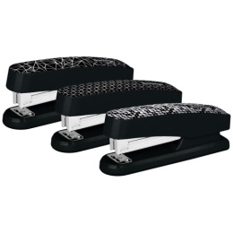 Степлер №24  20 листов Berlingo Doubleblack, пластиковый корпус, черный H2028