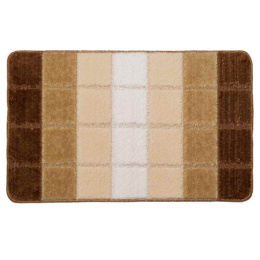 Коврик напольный для ванной на латекс. основе Comfort Quadro 60х100см толщина 10мм, кремовый DKTX DTX.CMQ.1.60/100-CR