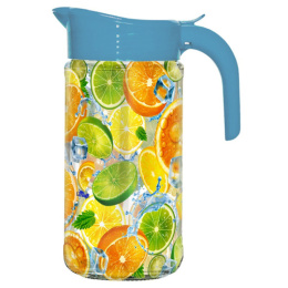 Кувшин стеклянный 1,5 л с крышкой Маяк Цитрус 107-028