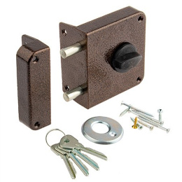 Замок накладной Зенит-ЗН-1-3-2, медь Зенит 41335