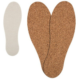 Стельки пробка, нетканое полотно, хлопок, размер 36-45 ПИК Pik-046/045/006715