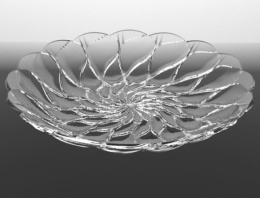 Блюдо стеклянное круглое Florence 315мм h-46мм, в п/у Isfahan 818