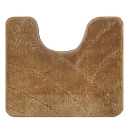 Коврик напольный для туалета U-type на латекс. основе  50х 60см толщина 11мм, коричневый Banyolin