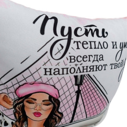 Подушка 35х35см габардин, поплин Тепло и уют ДомВелл 