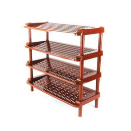 Этажерка четырехсекционная пластиковая для обуви 71х30х68,5см Мульти-Пласт 2000 021087/961246