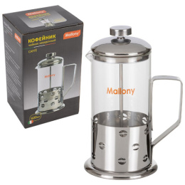 Френч-пресс 0,6л нержавеющая сталь+стекло Caffe Mallony B535-600ML/950146