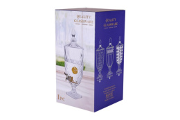 Диспенсер для напитков (лимонадница) стеклянный 3,0 л, в п/у Коралл 9358