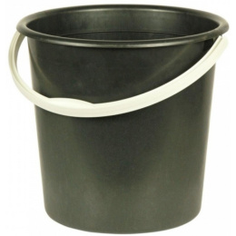 Ведро пластиковое 10л без крышки Эконом, цвета в ассортименте Альтернатива М2057
