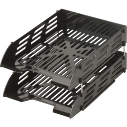 Лотки для бумаг 2 секции Attache, черный 1603685