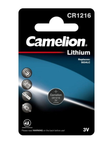Батарейка Camelion литиевая CR-1216 ( 1шт. на блистере) ЭН-3609