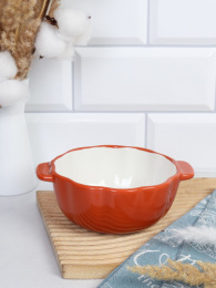 Супница фарфоровая с двумя ручками  450мл/160х150х58мм, цвета в ассортименте FR-9/752265