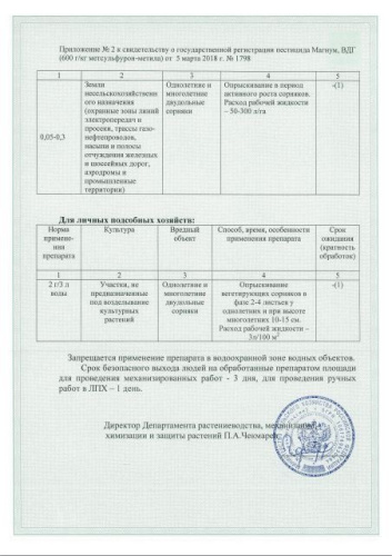 Магнум 4г защита от сорняков Avgust