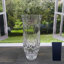 Ваза для цветов стеклянная клеш h-29,5см d-14см Радужный Дом РД20754