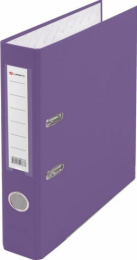 Папка-регистратор 50мм PVC, метал. окантовка, карман, собранный, фиолетовый 128/73109, LAMARK601