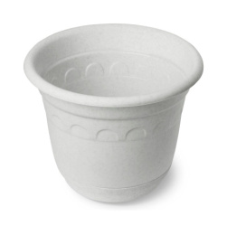 Горшок для цветов пластиковый Колывань с поддоном  0,45л d-11см h-9см мрамор Martika С91М