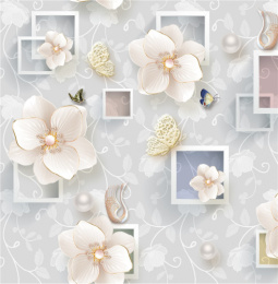 Клеенка столовая на нетканой основе 1,37х20м Grace D81483