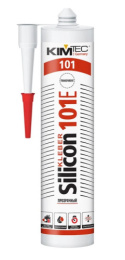 Герметик Силикон бесц.101Е КИМ ТЕК 310/280мл (20шт) 02-01-32