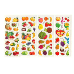 Наклейки Фрукты 4 вида 7х17см Р307-25 ТКН729