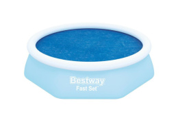 Тент для бассейна из износостойкого полиэтилена d-244см, солнечный BestWay 58060/006226