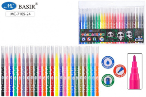 Фломастеры 24 цвета Панда МС-7105-24