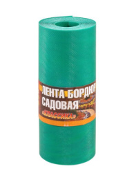 Лента бордюрная садовая 9м h-30см Классика зеленый Дом Мастеров 256025