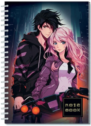 Книжка записная А5  60 листов Аниме. Романтика, гребень С9855-04