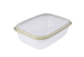 Контейнер для СВЧ пластиковый 1,2л прямоугольный Премиум Полимербыт С562
