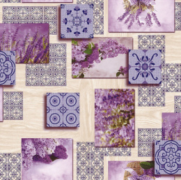 Клеенка столовая на нетканой основе 1,37х25м Grace NM-6455-1