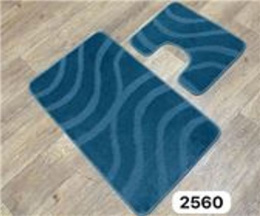 Комплект ковриков напольных для ванной и туалета на латекс. основе Maximus Классик 2пр. 50х 80см/40х50см, персидский синий Confetti  560