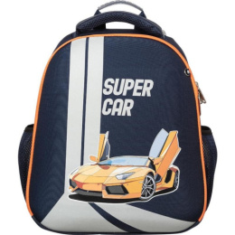 Ранец №1 School Basic Super Car 2 отделения, эргономичная спинка 1359939