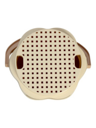 Набор для песочницы пластиковый  6 предметов №174 Зефир: ведро, сито, совок, грабли, формочки 2шт., в сетке Stellar 01874/10994558