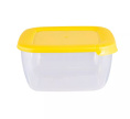 Контейнер для СВЧ пластиковый 1,5л квадратный Лайт Полимербыт С543