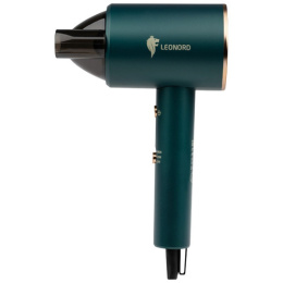 Фен 1800Вт, LE-1208, 2 скорости, 2 режима температуры, холодный воздух, зеленый Leonord 900291