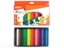 Мелки восковые 24 цвета Deli Color Emotion EC20020