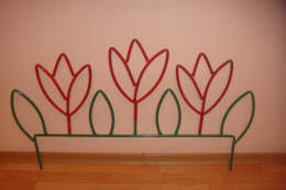 Забор металлический 0,66х0,89м (комплект из 5 секций) Весенний LDN