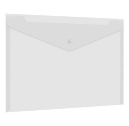 Папка с кнопкой А4 0.15 Brauberg Universal, прозрачная 273070