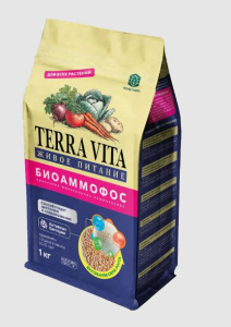 Биоаммофос 1кг удобрение минеральное комплексное Terra Vita