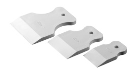 Шпателя набор 3шт. (40-60-80мм) резина белая, для затирки швов, MaxFlat Stayer 1027-H3