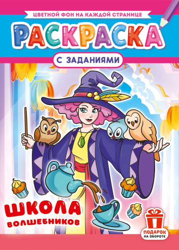 Раскраска А4 Школа волшебников РКСБ-806