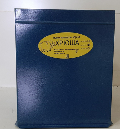 Зернодробилка электрическая 350кг/час, 1900Вт, зеленая упаковка Хрюша