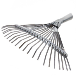 Грабли веерные пластинчатые 22 зуба оцинкованные без черенка