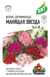 Флокс Манящая звезда, друммонда 0,05г цветной пакет серия Хит Гавриш