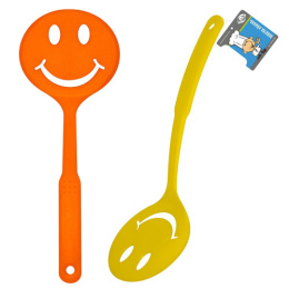 Лопатка пластиковая с прорезями 31см Улыбка, в ассортименте Мультидом DH50-68