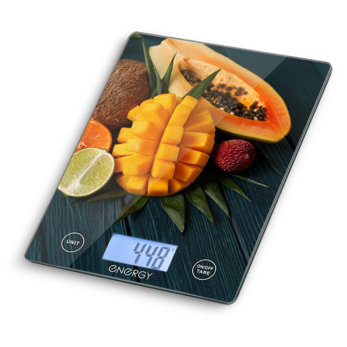 Весы кухонные электронные до 10кг EN-433A, стеклянные Energy 110068