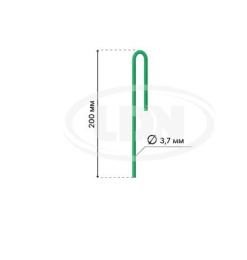 Скоба универсальная для сборки парника 20см 10шт. LDN