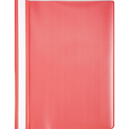 Скоросшиватель пластиковый красный ПС-200 КРАСНЫЙ