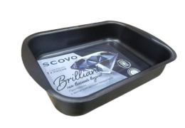 Противень алюминиевый с антиприг. покрытием 39,5х27х6,5см Brilliant Scovo BR-049ЧР