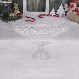 Ваза для фруктов хрустальная на ножке 320мм h-200мм Радужный Дом РД19987