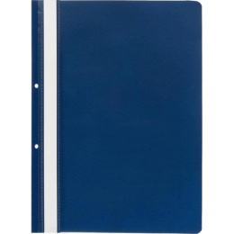 Скоросшиватель пластиковый синий Attomex, с перфорацией 100/110мкм 3079903